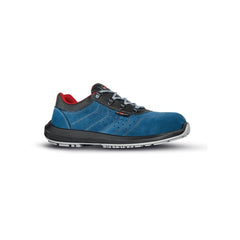 Upower Curtiss O Calzado de Seguridad Bajos - Talla 36 - Empeine de Gamuza Perforada, Puntal Composite, Suela Antideslizante PU/PU, Proteccion S1 FO SR, Estructura Ergonomica - Color Azul