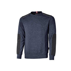 Upower Ryke Sudadera Cepillada Cuello Redondo - Talla 2XL - Bolsillo Antebrazo, Refuerzos Antidesgaste, Elementos Reflectantes, Proteccion DPI1 - Color Azul Marino