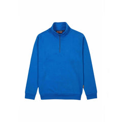 Upower Tautra Sudadera de Trabajo Confortable y Duradera - Talla 5XL - Media Cremallera, Cuello Ajustable, Canale Elastico, Proteccion DPI1 - Color Azul Regio
