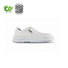 Upower Cliff O ESD Calzado de Seguridad Carbon Neutral - Talla 44 - Parte Superior Resistente al Agua, Puntera Ultraligera, Plantilla Antibacteriana, Proteccion S2 FO SR - Color Blanco