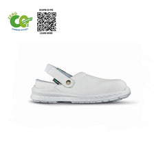 Upower Clay O ESD Calzado de Seguridad Ecologicos - Talla 40 - Puntera AirToe Composite Ultraligera, Parte Superior Repelente al Agua, Plantilla Antibacteriana, Suela Antideslizante, Proteccion SB e a FO SR - Color Blanco