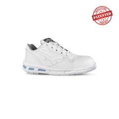 Upower Blink S ESD Calzado de Seguridad Bajos - Talla 45 - Ligeros, Puntal de Composite, Suela Antideslizante PU/PU, Proteccion S3S CI FO SR - Color Blanco