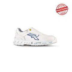 Upower Alan O ESD Calzado de Seguridad Ultraligeros - Talla 39 - Empeine Hidrorrepelente, Suela Antideslizante, Puntera AirToe Aluminium, Plantilla Antibacteriana, Proteccion S2 FO SR - Color Blanco
