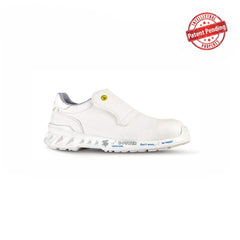 Upower Liam O ESD Calzado de Seguridad - Talla 37 - Comodidad y Ligereza, Empeine Hidrorrepelente, Suela Antiabrasion y Antiaceite, Plantilla Anatomica Antibacteriana, Puntera AirToe Aluminium, Clase S2 FO SR - Color Blanco
