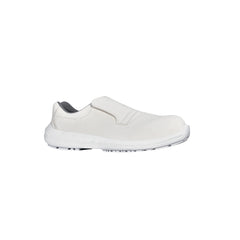 Upower Response O Calzado de Seguridad Bajos - Talla 46 - Microfibra Repelente al Agua, Antideslizante, Resistencia a Bacterias y Quimicos, Proteccion S2 FO SR - Color Blanco