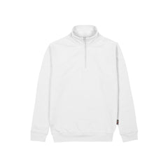 Upower Maui Sudadera con Media Cremallera - Talla 4XL - French Terry Algodon y Poliester, Transpirable y Duradera, PuÃ±os y Dobladillo Elasticos, Mangas Ranglan, Costuras Pespunteadas - Color Blanco