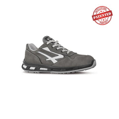 Upower Kick S ESD Calzado de Seguridad Bajos - Talla 36 - Cuero Nubuck Resistente, Puntera de Aluminio, Hidrofugos, Antiarrugas, Antideslizantes, Suela de Poliuretano, Proteccion S3S CI FO SR - Color Gris
