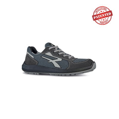 Upower Draco S ESD Calzado de Seguridad Bajos - Talla 40 - Puntera de Aluminio, Nailon Ultraflexible, Gamuza Suave, Suela Antideslizante, Proteccion S1PS FO SR - Color Gris