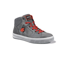 Upower Predator S Calzado de Seguridad Altos - Talla 45 - Empeine en Piel Engrasada, Extra Suave e Hidrofugo, Puntal de Aluminio Resistente, Suelas Antideslizantes, Proteccion S3S FO SR - Color Gris