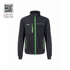 Upower Venus Sudadera Polar con Cremallera - Talla L - Alta Transpirabilidad, Confort y Durabilidad, Proteccion DPI1, Tres Bolsillos con Cremallera - Color Gris Asfalto Verdoso