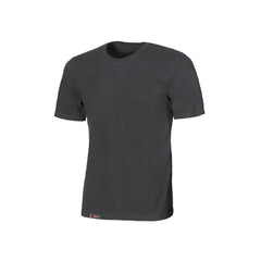 Upower Linear Camiseta Basica de Jersey de Algodon - Talla S - Estructura Tubular sin Costuras, Cuello Acanalado, Proteccion DPI1 - Color Gris Meteorito