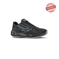 Upower Carbon Carpet S ESD Calzado de Seguridad Bajos - Talla 43 - Cuero Nubuck, Puntera de Aluminio, Hidrofugos, Antiarrugas, Antideslizantes, Proteccion S3S CI FO SR - Color Gris Oscuro