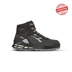 Upower Fantom S ESD Calzado de Seguridad Innovador - Talla 48 - Puntera de Refuerzo, Sistema Antideslizante, Plantilla Anatomica Antibacteriana, Tecnologia Infinergy, Proteccion Contra el Frio - Color Gris Oscuro