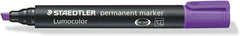 Staedtler Lumocolor 350 Rotulador Permanente - Punta Biselada 2-5mm aprox. - Tinta Base de Alcohol - Secado Rapido - Color Violeta