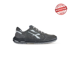 Upower Rigel Plus S ESD Calzado de Seguridad Bajos - Talla 36 - Gamuza Perforada, Puntera de Aluminio, Suela Antideslizante, Inserto Anti-Fatiga, Proteccion S1PS FO SR - Color Gris Oscuro