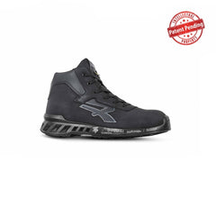 Upower Parker S ESD Calzado de Seguridad Antiestatico Ultraligero - Talla 48 - Resistente al Agua, Puntera AirToe Aluminio, Suela Antideslizante Antiabrasion, Proteccion Contra el Frio - Color Gris Oscuro