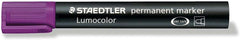 Staedtler Lumocolor 352 Rotulador Permanente - Punta Redonda - Trazo 2mm Aprox - Capuchon con Clip - Secado Rapido - Color Violeta