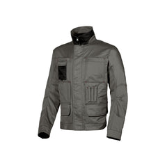 Upower Shake Chaqueta Profesional con Bolsillos Multifuncionales - Talla M - Cierre de Seguridad, Ventilacion Malla 3D, PuÃ±os y Cintura Ajustables, Proteccion DPI1 - Color Gris Piedra
