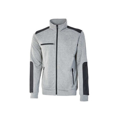 Upower Snug Sudadera Acolchada con Cremallera - Talla S - Bolsillos con Microfibra, Refuerzos Antiabrasion, Insertos Reflectantes, Proteccion DPI1 - Color Gris Plateado