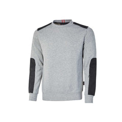 Upower Ryke Sudadera Cepillada Cuello Redondo - Talla S - Bolsillo Antebrazo, Refuerzos Duraderos, Elementos Reflectantes Seguridad - Color Gris Plateado