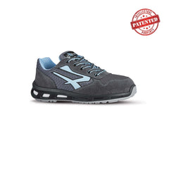 Upower Lolly S ESD Calzado de Seguridad Bajos - Talla 40 - Parte Superior de Nailon Ultraflexible y Gamuza Suave, Puntera de Aluminio, Suela Antideslizante, Proteccion S1PS FO SR - Color Gris/Azul