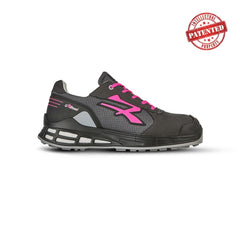 Upower Ivy S ESD Calzado de Trabajo de Seguridad - Talla 37 - Empeine Transpirable, Puntera Reforzada, Plantilla Anatomica Antibacteriana, Proteccion AirToe Aluminium, Sistema Infinergy - Color Gris/Rosa