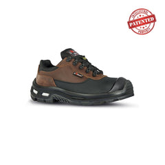 Upower Escape S ESD Calzado de Seguridad Altos - Talla 37 - Ligeros y Comodos, Hidrorrepelentes, Puntera de Aluminio Anti-Abrasion, Suela Antideslizante PU Infinergy, Proteccion S3S CI FO SR - Color Marron