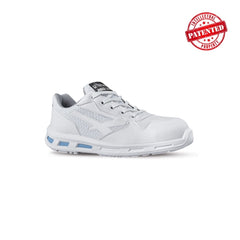 Upower June O Calzado de Seguridad Bajos - Talla 39 - Ligeros y Comodos, Empeine Nylon Ultra-Transpirable, Puntal Composite, Suela Antideslizante, Proteccion S1 FO SR - Color Blanco