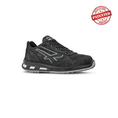 Upower Carbon S ESD Calzado de Seguridad Bajos - Talla 41 - Cuero Nubuck Resistente, Puntera de Aluminio, Hidrofugos, Antiarrugas, Antideslizantes, Suela de Poliuretano, Proteccion S3S CI FO SR - Color Negro