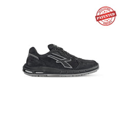Upower Shedir Plus S ESD Calzado de Seguridad Altos - Talla 43 - Cuero Nubuck Resistente al Agua, Puntera de Aluminio, Suela Antideslizante con Inserto Anti-Fatiga, Proteccion S3S CI FO SR - Color Negro