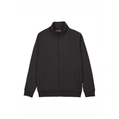 Upower Sotra Sudadera de Trabajo sin Capucha - Talla S - Polialgodon Perchado, Cremallera, DiseÃ±o Ergonomico, PuÃ±os y Dobladillo Elastico, Bolsillos Laterales, Proteccion DPI1 - Color Negro Carbon