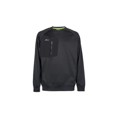 Upower York Sudadera Polar Cuello Redondo - Talla 4XL - Proteccion Termica - Color Negro Carbon