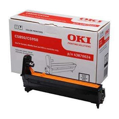 Tambor de imagem original preto OKI C5850/C5950/MC560 - 43870024 (Tambor)