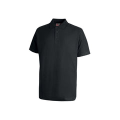 Upower Tonga Polo de Hombre de Algodon Pique - Talla 5XL - Transpirable, Duradero, Acabados en Canale, Refuerzos en Cuello y Hombros, Proteccion DPI1 - Color Negro Carbon