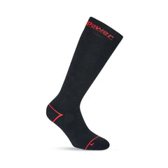 Upower Frost Calcetines Largos de Trabajo - Talla M - Tejido Termico, Soporte en Tobillos, Costuras Planas, Refuerzos en Talon y Puntera, Alta Durabilidad - Color Negro Carbon