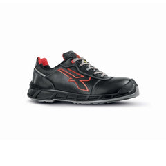 Upower Billie S ESD Calzado de Seguridad Bajos - Talla 43 - Hidrorrepelentes, Puntera Compuesta, Impermeables, Proteccion Frio, Suela Antideslizante - Color Negro/Rojo