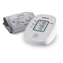 Omron M2 Basic Tensiometro de Brazo - Deteccion Latido Arritmico - Intellisense - Validacion Clinica - Color Blanco