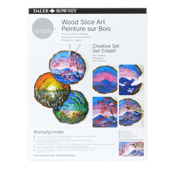 Daler Rowney Simply Creative Pack de Pintura Acrilica - Pintura Sobre Madera - Caja de Carton - Colores Surtidos