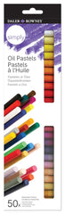 Daler Rowney Simply Pack de 50 Pasteles al Oleo - Caja de Carton - Colores Surtidos
