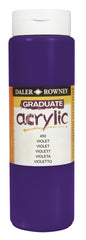 Daler Rowney Graduate Pintura Acrilica - Botella de Plastico - 500ml - Color Violeta