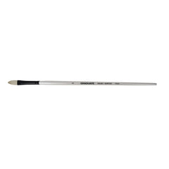 Daler Rowney Graduate Pincel para Oleo - Pelo de Cerda Natural - Mango Largo - Lengua de Gato - NÂ°4