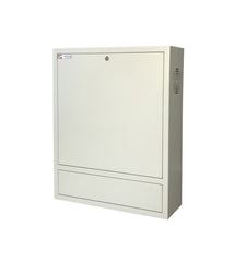 WP RWN-00602-G Armario Mural Vertical 4U - Cerradura de Seguridad con Llave Tubular - 600x150x750mm - Color Blanco