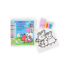 Comansi Sticker Art Junior Peppa PigÂ - Pegatinas Creativas para Ventanas Â - Manualidades Infantiles - Surtido TemÃ¡tico
