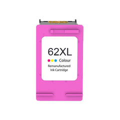 HP 62XL Color Remanufactured Ink Cartridge - Replace C2P06AE/C2P07AE