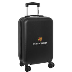 Safta F.C.Barcelona Maleta Trolley de Cabina 20" Rigida - Candado - Asa Telescopica de PVC con Goma - 4 Ruedas 360Âº - 34.5x55x20cm - Color Negro