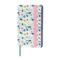 Finocam Flexi Joy Agenda en Catalan - Anual 2026 - Tapa Blanda - Formato F2 - 85x13x130mm - Semana Vista Horizontal - Tematica de Flores
