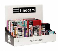 Finocam Minimal Design Expositor con 22 Agendas Minimal Surtidas en Catalan - Anual 2026 - Color Surtidos