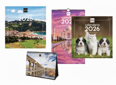 Finocam Pack de 35 Calendarios de Imagenes Surtidos - Anual 2026 - Color Surtidos