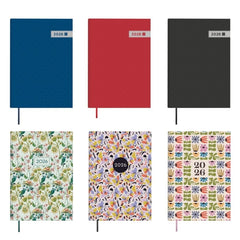 Finocam Dynamic Porto Pack de 7 Agendas Surtidas en Catalan - Anual 2026 - Formato Y10 - 1 Dia por Pagina - Color Surtidos