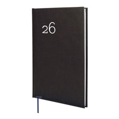 Finocam Dynamic Milano Agenda Profesional - Anual 2026 - Tapa Dura Acolchada - Formato Y11 - 168x19x245mm - Semana Vista en Vertical - Color Negro